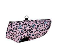 WQCMH Winter Dog Jacket Coats for Small Medium Dogs Print Puppy Coat with D-ring Warm Fleece Lined Cat Outfits Pug(Pink butterfly,XL)