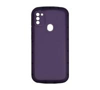 WQCSH Compatible with Samsung Galaxy A11 European version Case Slim Shockproof With Camera Protection Clear Case Soft Candy Color Silicone Case Bumper Phone Cover - Purple