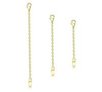 WQEDVN 3 PCS Necklace Extender Gold, Gold Necklace Extender, Chain Extender for Necklace, Gold Chain Extender for Necklace, Gold Chain Extenders, for Necklaces Chokers Braclets Anklets (2 4 6inch)