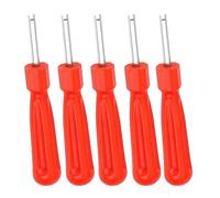 WQEDVN 5 PCS Valve Core Removal Tool, Tyre Valve Tool, Tyre Valve Key, for Cars Bikes Vans Quads(Red)