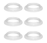 WQEDVN 6 PCS Lampshade Reducer Ring, Light Shade Adapter Rings, E27 Screw Collar Ring 40mm, Lampshade Adapter Rings, for Table Lamp, Ceiling Lights(White)