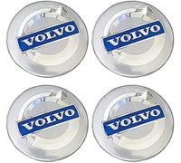 WQFWSD 4 pcs Hub Centre Caps for Volvo C70 S60 V60 V70 S40 S80 XC90 64MM, Wheel Center Hub Caps, Hub Center Cover, Wheel Center Cover, Wheel Hub Center Covers, Car Hub Caps