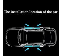 WQFWSD 4 pcs Stainless Steel Car Door Sill Protector Strips for Nissan Juke II 2019 2020-2025, Auto Welcome Pedal Kick Plates Scuff Guard Styling Decoration Accessory,Blue