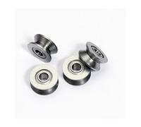 WQGQPXOB 50/100pcs V624ZZ V624 624W 4x13x6mm V Groove Ball Bearing Roller Wheel for Guide Track 4 * 13 * 6mm(Bearing Steel,50Pcs)