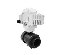 WQGQPXOB DN15 Pneumatic UPVC Ball Valve Double Union Pneumatic Valve industrial Valve Automatic Valve For Water/Gas(220VAC)