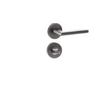 WQGQPXOB Invisible Door Lock Single-Sided Indoor Bedroom Modern Simple Secret Hydraulic Automatic Closing(Steel Gray Type A)