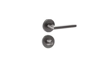 WQGQPXOB Invisible Door Lock Single-Sided Indoor Bedroom Modern Simple Secret Hydraulic Automatic Closing(Steel Gray Type A)