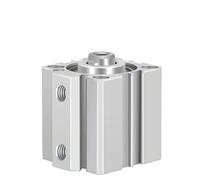 WQGQPXOB SDA16 Bore 12mm 16mm Magnet Air Cylinder Pneumatic Compact to 5 10 15 20 25 30 35 40 45 50 55 60mm Stroke 1Pcs(50mm Stroke,SDA16 magnet Male)
