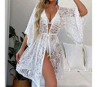 WQHPLMD Beach Bikini Swimsuit Cover-up Beach Dress Female Sense of Knit Hollow