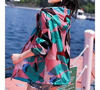 WQHPLMD Camouflage Sunscreen Clothing Women's Summer end Cycling Sunscreen Shirt Cardigan Jacket Thin Section Breathable Fashion