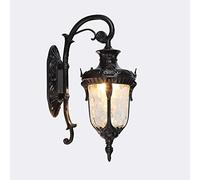 WQHPLMD Classic Aluminum Outdoor Wall Sconce Lantern with E27 Socket - Elegant and Waterproof