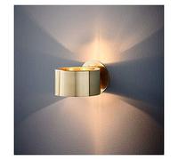 WQHPLMD Classic Rustic Wall Lighting Bedside Wall Light Up and Down Gold Decorative Wall Sconce with E27 Socket LED Metal Wall Lamp