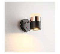 WQHPLMD Classic Rustic Wall Sconce with Adjustable LED Spotlight - Single Sconce Lights