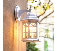 WQHPLMD Cozy Retro Outdoor Metal Column Lamp with Waterproof Protection