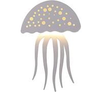 WQHPLMD Creative Jellyfish Shape Wall Sconce with LED Metal Fixture for Bedroom, Living Room and Other Spaces