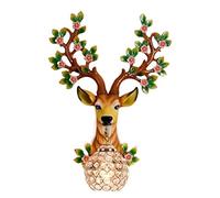 WQHPLMD Elegant Sconces for Living Room, Dining Room and Bedroom: Lucky Deer Head Wall Lamp