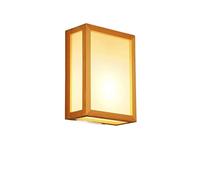 WQHPLMD Elegant Wooden Wall Sconce LED Light - Minimalist for Home Living Spaces