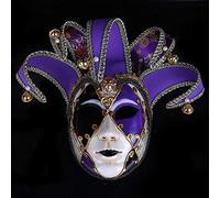 WQHPLMD Europe and the United States Painted Halloween Party Party Mask Upscale Venice Ladies Performance Mask
