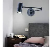 WQHPLMD Flexible Swing Arm Double-Sec Rocker Wall Light - Bedroom, Study & Reading Lighting