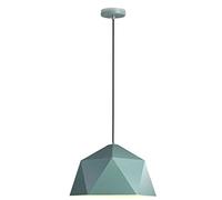 WQHPLMD geometry metal pendant lamp shade nordic color industrial hanging lamp ceiling light fixtures for living rooms, dining room, bedroom pendant light for kitchen island (color : green, size : 4