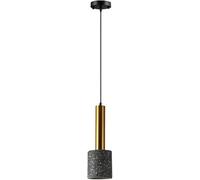 WQHPLMD Gray Concrete Linear Pendant Light Kitchen Island Pink Cement Black Gold Mid Century Chandelier Cylinder Farmhouse Industrial Hanging Lamp for Bedroom Dining Room Cafe Bar
