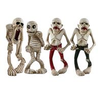 WQHPLMD Halloween Figurines 4PCS Ghoul Mummy Vampire Horror Figurines Resin Creepy Decor RealisticDecor