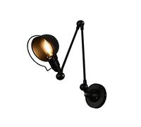 WQHPLMD Industrial Wall Lamp: Elegant Oil-Rubbed Bronze Light for Reading and Decoration in Black Matte Finish