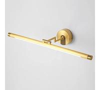 WQHPLMD LED Bathroom Vanity Lights 350° Rotation Bath Mirror Light Anti-Fog Mirror Cabinet Lamps Full Copper Make-up Mirror Front Lamp for Washroom Dressing Room