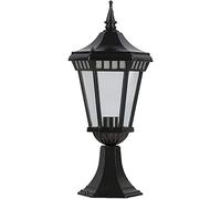 WQHPLMD LED Rustproof Cast Aluminum Post Light Fixture Pillar Light Exterior Post Light Fixture with Pier Mount Base Pole Lanterns for Garden, Patio, Pathway,Courtyard, Patio,18" H