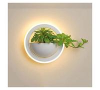 WQHPLMD Led Wall Lamp Bedroom Bedside Lamp Minimalist Green Plant Wall Lamp LED Wall Sconce Indoor Home Wall Lamp Aisle Decoration Wall Lamp for Living Room Bedroom Dinning Room