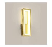 WQHPLMD LED Wall Mounted Light - Black Rectangle, Single LED Metal Lamp for Bedroom, Dining Room, Bedside Lamp & Living Room