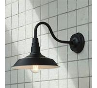 WQHPLMD Light American Country Barn Gooseneck Waterproof Bronze Wall Light Sconce Bedside Bedroom Living Room Interior Entrance Lighting