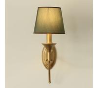 WQHPLMD Light Linen Sconce Hardwired Indoor Cloth Lamp Bathroom Vanity with Fabric Shade, Retro Wall Mounted Lights for Bedroom Living Room, E27