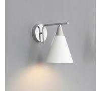 WQHPLMD Light Wall Lights Indoor Chrome Wall Sconce White Post Metal,Vintage Industrial Wall Sconces for Bedroom Bathroom Living Room