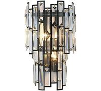 WQHPLMD Luxury Crystal Wall Sconce, Elegant and Stylish K9 Clear Crystals for Living Room, Corridor, Balcony & Aisle