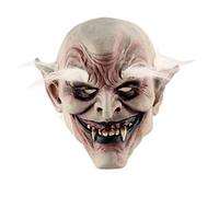 WQHPLMD Masquerade Novelty Latex Horror Masks/Halloween Costumn for Party/Scary Head Mask Face for Adult/Old Man Mask with Hair for Halloween Party,D
