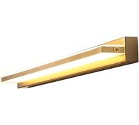 WQHPLMD Minimalist LED Wall Sconce with Full Copper Mirror Head, Multi-Function Table Lamp for Nordic Bathrooms and Living Spaces