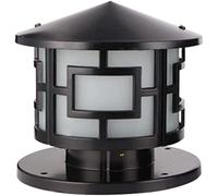 WQHPLMD Outdoor Landscape Beacons Lamp Garden Patio Post Lanterns Cast Aluminum Lawn Light with Acrylic Shade Waterproof Industrial Post Lamp Fixture