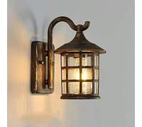 WQHPLMD Outdoor Metal LED Sconce Lamp 110- Indoor Fixtures Rubbed-Brass Finish Farmhouse Trail Light Nautical Marine Bulkhead Lamp Industrial Retro For Street Store Decoration Loft Style