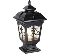 WQHPLMD Rustproof Outdoor Post Light with Decorative Beacons - Vintage Style