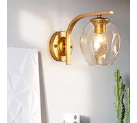 WQHPLMD Sconce Creative Style Creative Lava E27 Aluminum Glass Shade Iron Wall Light Background Wall Decoration Lamp For Dining Room Bedroom Living Room