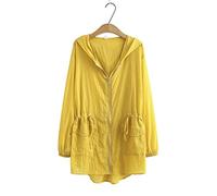 WQHPLMD Slim Fit Summer Trench Coat Plus Size Women's Jacket Casual Hooded Loose Long Sleeve Trench Coat (Color : black-Blue Exorcist1, Size : XXXXL code)
