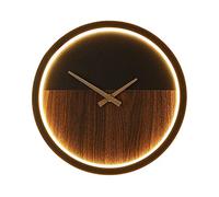 WQHPLMD Stunning Rustic Wall Sconce with Acrylic Lampshade and LED Light Source - Creative Multifunctional Clock