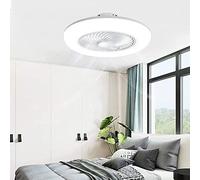 WQHPLMD Ultra-Thin Enclosed Ceiling Fan with Lights and Remote Control - Nordik Style
