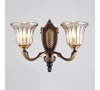 WQHPLMD Vintage Copper Wall Sconce for Living Room Decor - 30x28 cm, 43x28 cm, 50000+ Hours Light Fixture