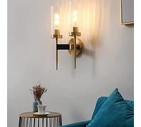 WQHPLMD Wall Sconces With High Light Transmission Wall Lights Retro Minimalist Stripe LED Creative Bedside Lamp For Dining Room Bedroom Living Room
