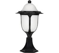 WQHPLMD Waterproof Landscape Pathway Light Outdoor Post Light Aluminum LED Yard Lights Post Cap Lamp with Pier Mount Base Exterior Landscape Lighting for Villa Garden Park