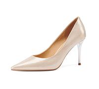 WQHPLMD Women’s Shoes, Stiletto Slip Shoes, Pointed Toe High Heel Dress Shoes Comfortable Pumps for Office, Business, Casual, Party, Wedding Origin China
