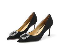 WQHPLMD Women’s Shoes, Stiletto Slip Shoes, Pointed Toe High Heel Dress Shoes Comfortable Pumps for Office, Business, Casual, Party, Wedding Origin China