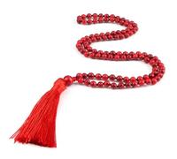 Wqishinuanyang 108Mala Natural Malachite Beads Necklace For Women Men Blue Pine Stone Black Onyx Tassel Necklace Yoga